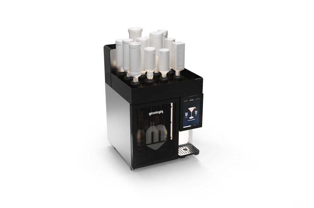 Mixologiq Mixo 20 automaatne kokteilimasin 3/4 vaates
